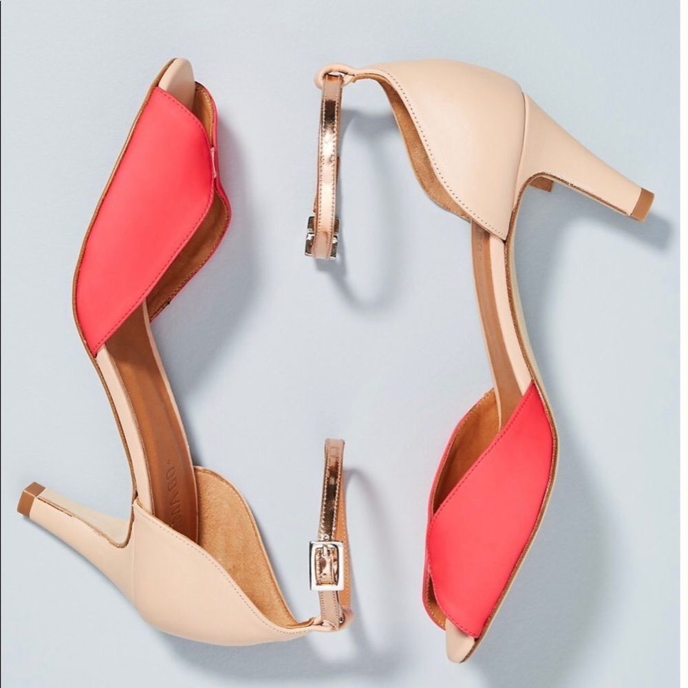Anthropologie EMMA GO Jolene Peep Toe Heels